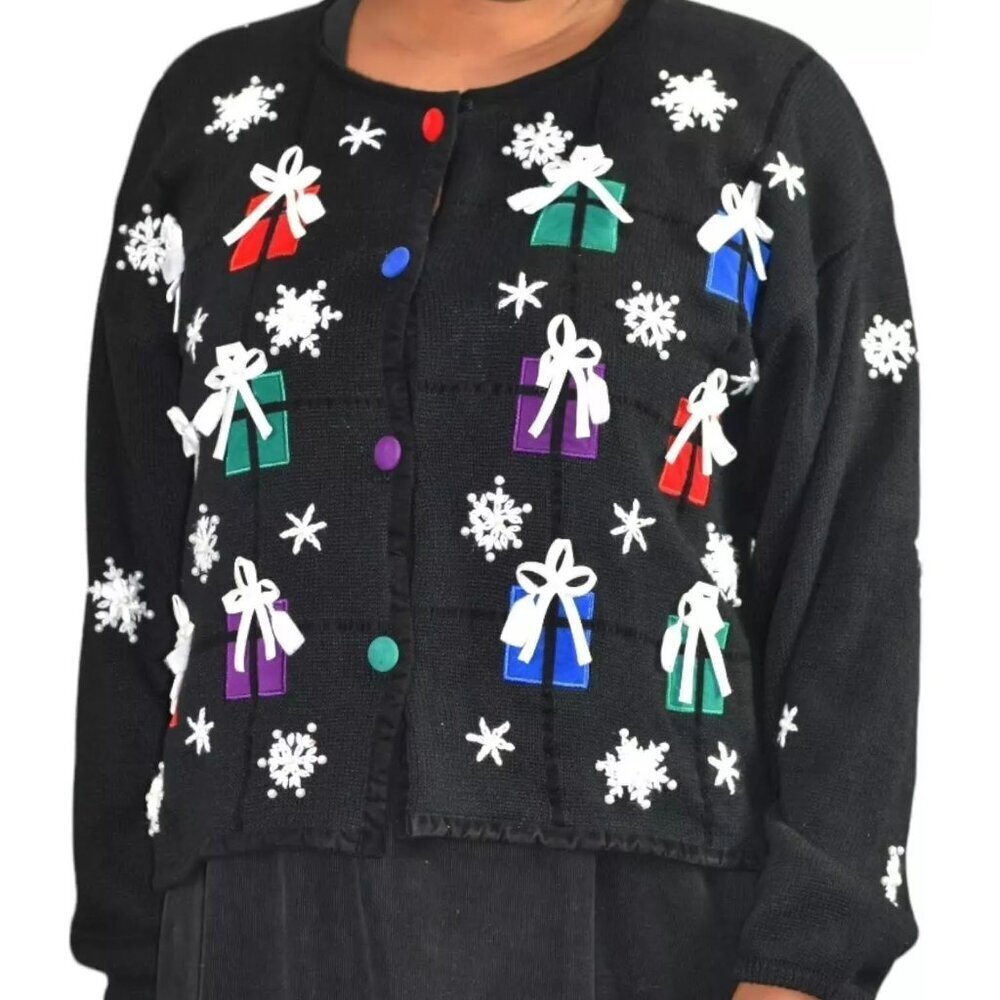 VTG Embroidered Holiday Sweater